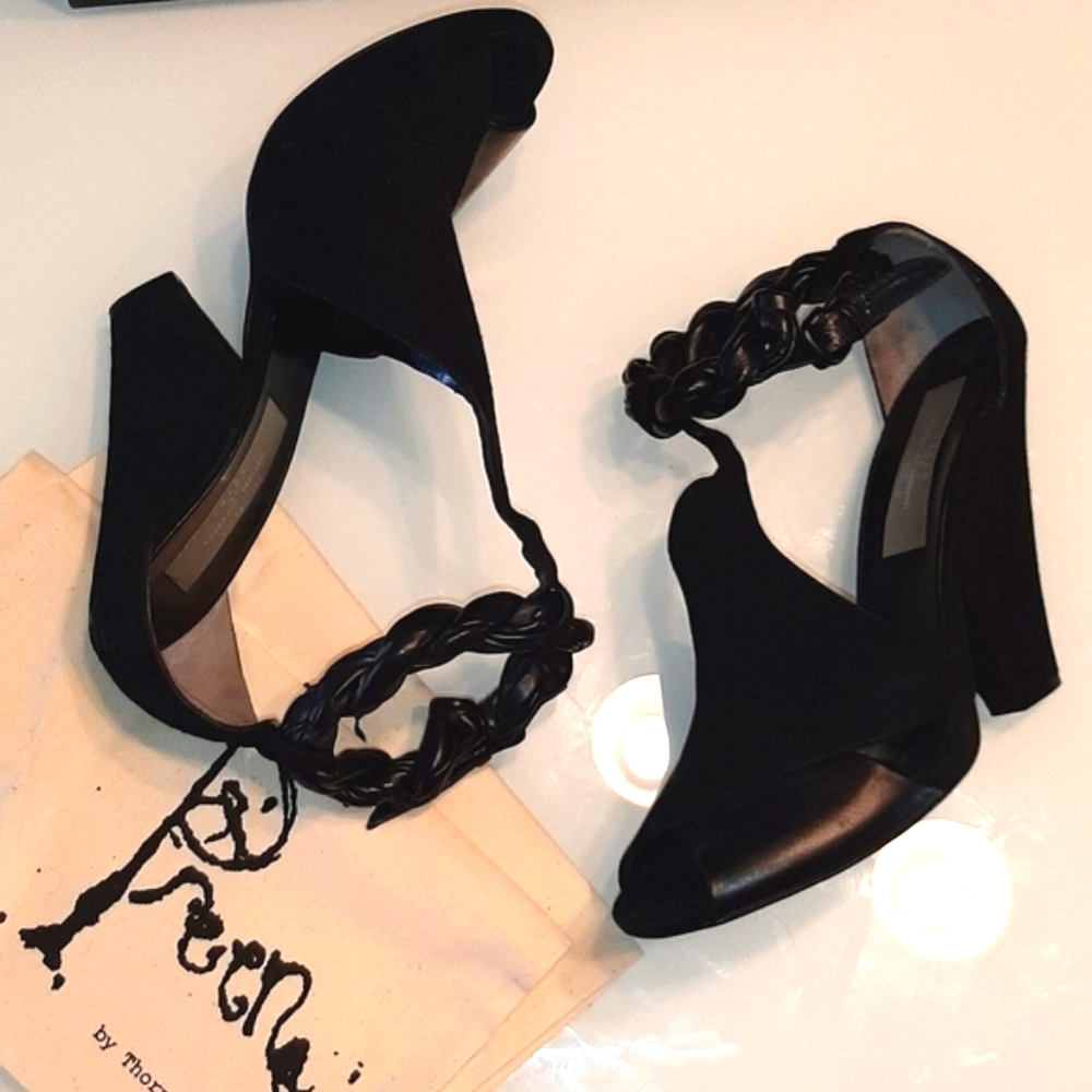 Preen by Thornton Bregazzi suede/leather heels